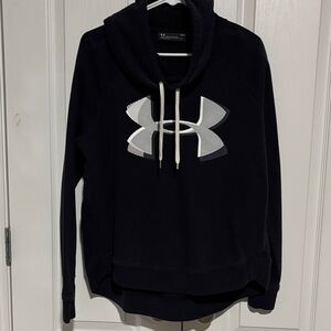 Under Armour Black Hoodie with White Logo